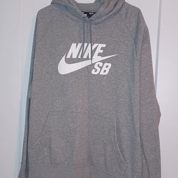 Nike SB - Skateboarding - Gray Pullover Hoodie - Mens XXL Sweatshirt - Y2K Retro - Picture 1 of 3